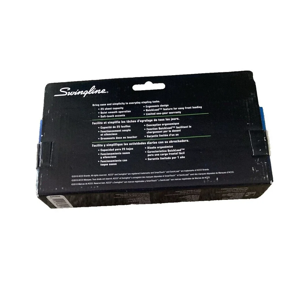 Swingline SmartTouch Stapler-Full Strip 25-Sheet Capacity-Black-SWI66503-NIB
